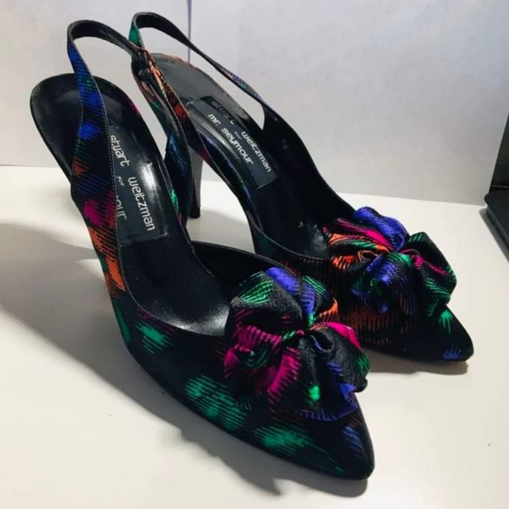 Stuart Weitzman for Mr Seimur Floral Vintage Heels